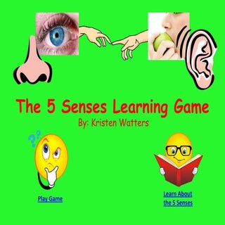 The 5 Senses Learning Game