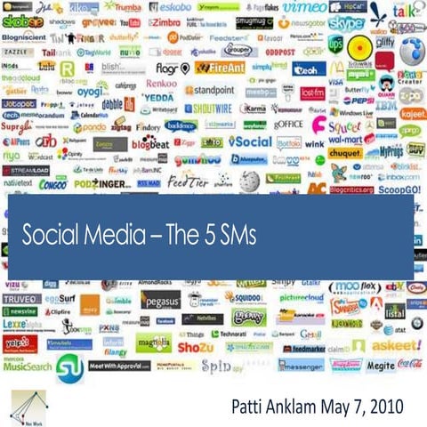 The 5 social medias (5 SMs)