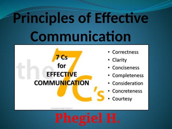 7 c's of communication | PPTX