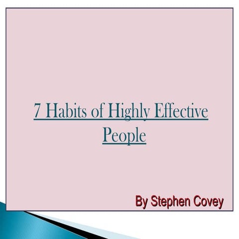 The 7 habits of Steven Covey for BNI Members