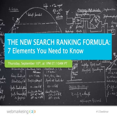 The New Search Ranking Formula: 7 Elements You Need to Know