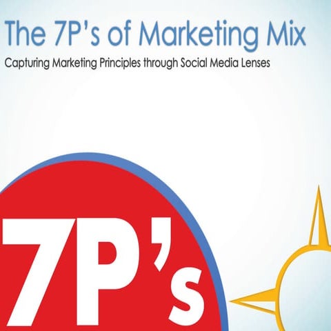 The 7P's of Marketing Mix - PPT