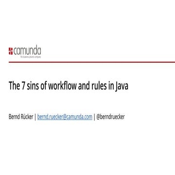 The 7 sins of workflow
