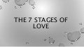 The 7 stages of love