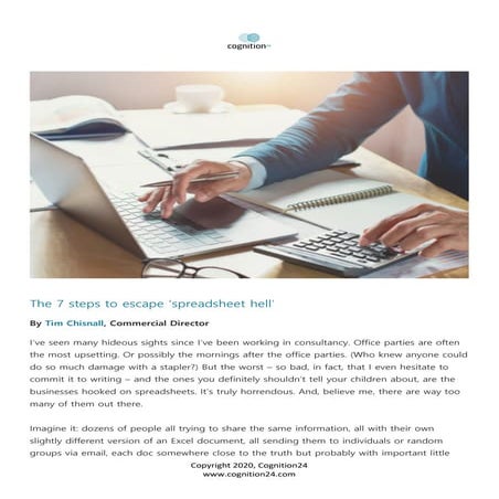 The 7 steps to escape spreadsheet hell