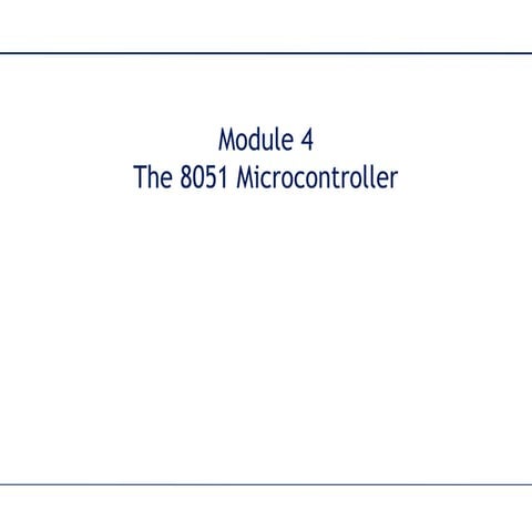 Comprehensive Guide to 8051 Microcontroller Architecture and ...