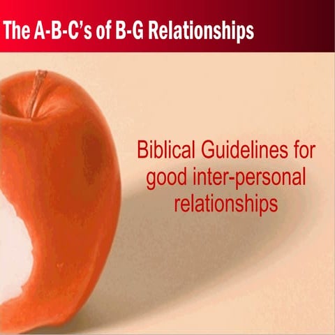 The A B-C of Boy-Girl Relationships