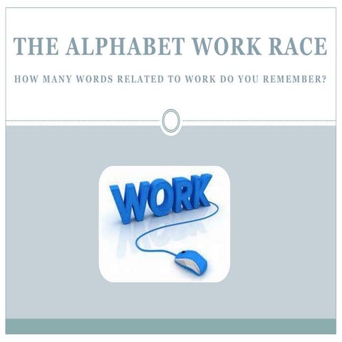 The abc work race