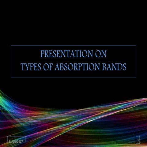 The absorption band
