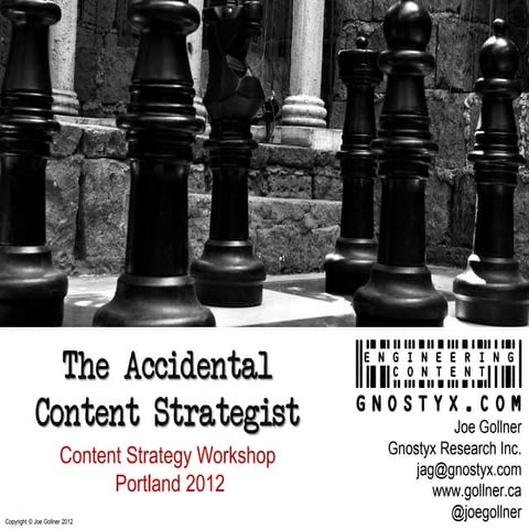The Accidental Content Strategist (Gnostyx)