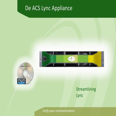The acs lync appliance   v4 5 nl