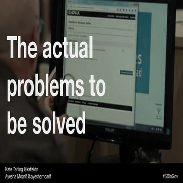 The actual problems to be solved