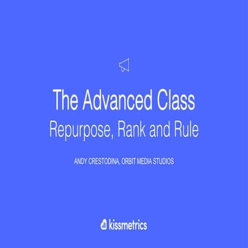 Advanced Content Marketing and SEO: Higher Rankings and More Traffic in Less ...