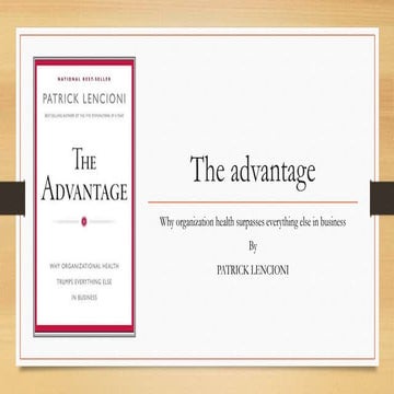The advantage   book review