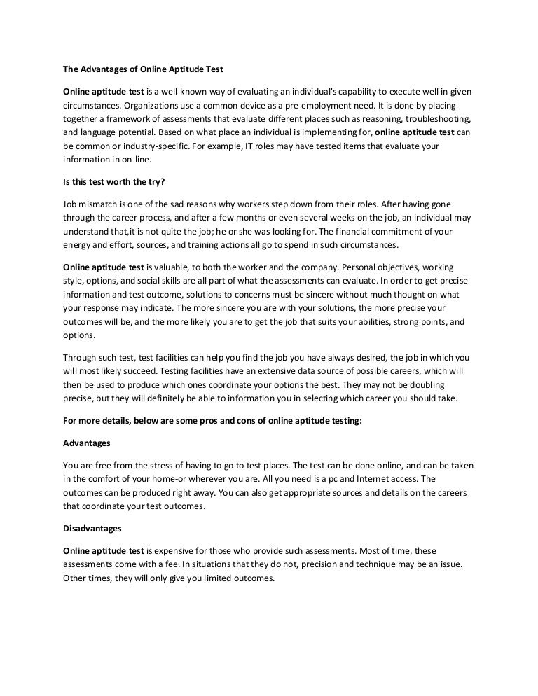 career aptitude test free