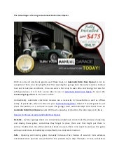 The advantages of using an automati...