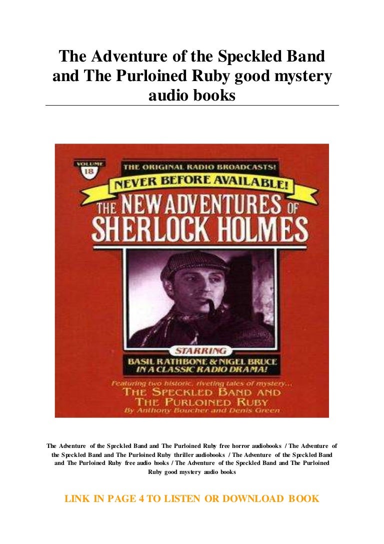 Speckled band coursework picture