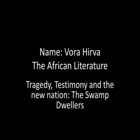 The african literature