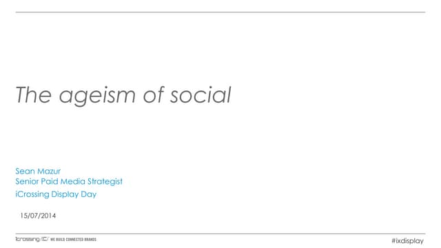 The ageism of social paltforms