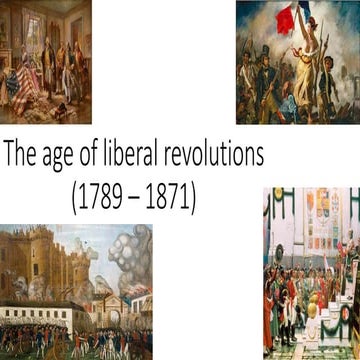The age of liberal revolutions | PPTX