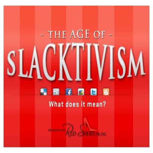 The Age of Slacktivism Motivating the Masses