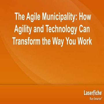 The Agile Muncipality