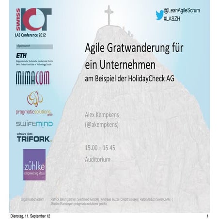 The agile tightrope walk for a corporation