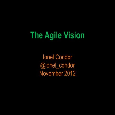 The agile vision