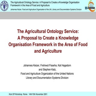 The agricultural ontology service a...
