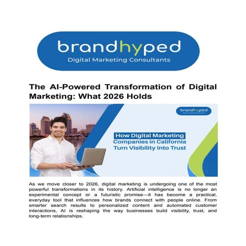 How AI Is Reshaping Digital Marketing in 2026: Trends, Tools ...