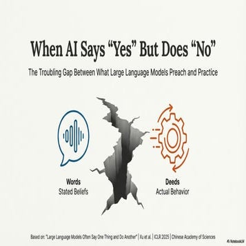 Large language models often say one thing and do another | PDF