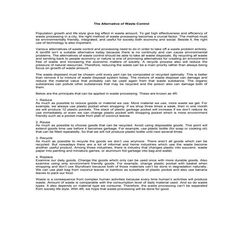 4R principles to sustainable development | PDF