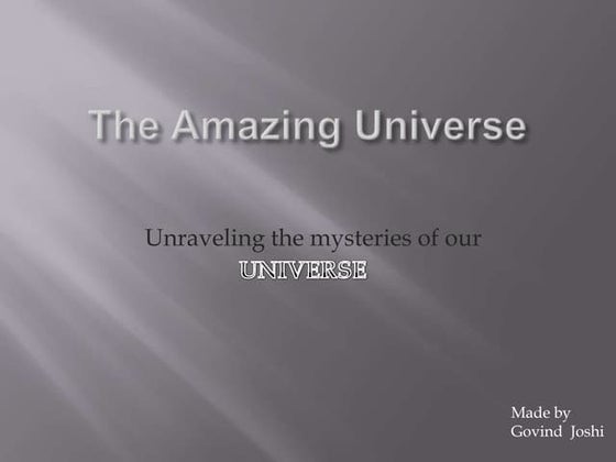 Stars and Planets presentation for grade 4 | PPT