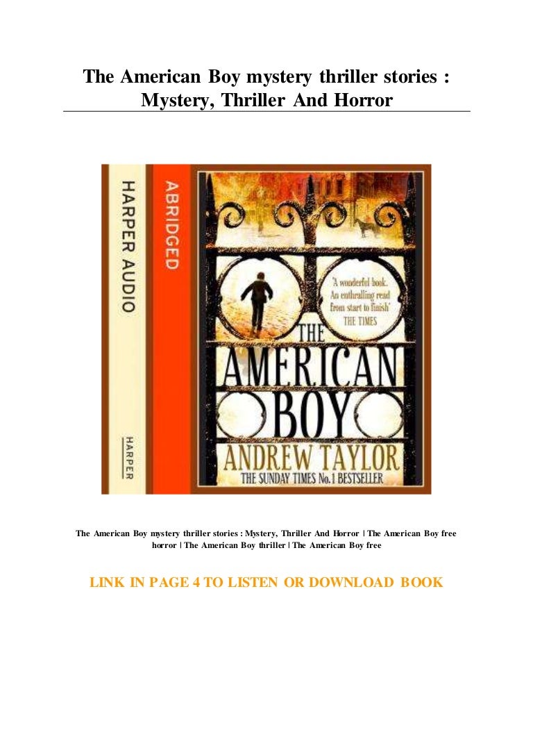 The Tales Of An American Son The American Boy mystery thriller stories : Mystery... Thriller And H…