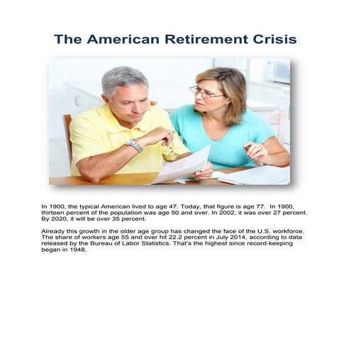 The American Retirement Crisis 