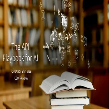 apidays Singapore 2025 - The API Playbook for AI by Shin Wee Chuang ...