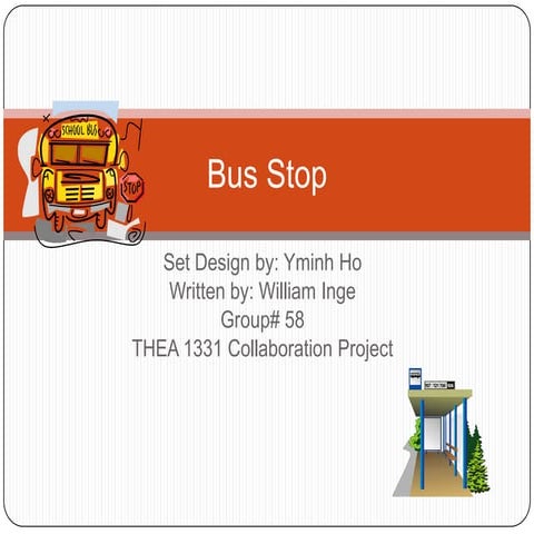 Set Design to Bus Stop | PPT