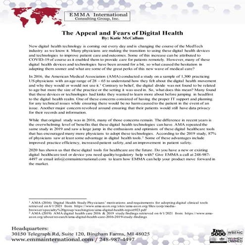 The Appeal and Fears of Digital Health