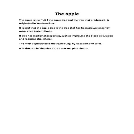 The apple | DOCX