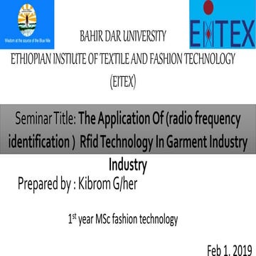 The application of RFID in apparel industry 