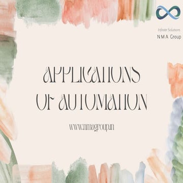 The Best Applications for Automation.......