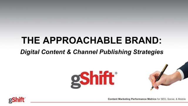 The Approachable Brand: Digital Con...