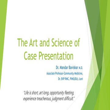 The Art and Science of Case Presentation.pdf