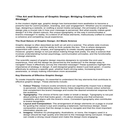 "Master Graphic Design: Tips, Tools, and Techniques for Stunning Visuals"