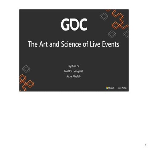 The art and science of live events