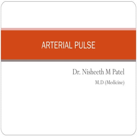 The arterial pulse