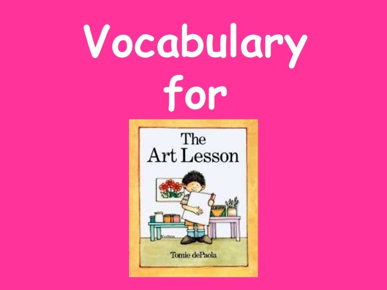 The Art Lesson Vocabulary