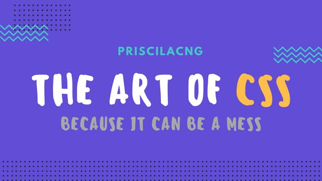 The Art of CSS
