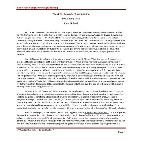 The art of computer programming | PDF