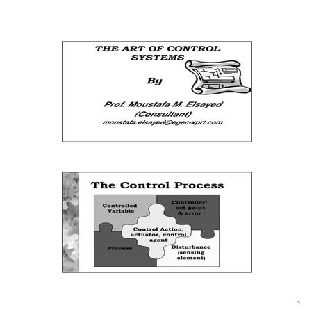 The art of control systems 110915